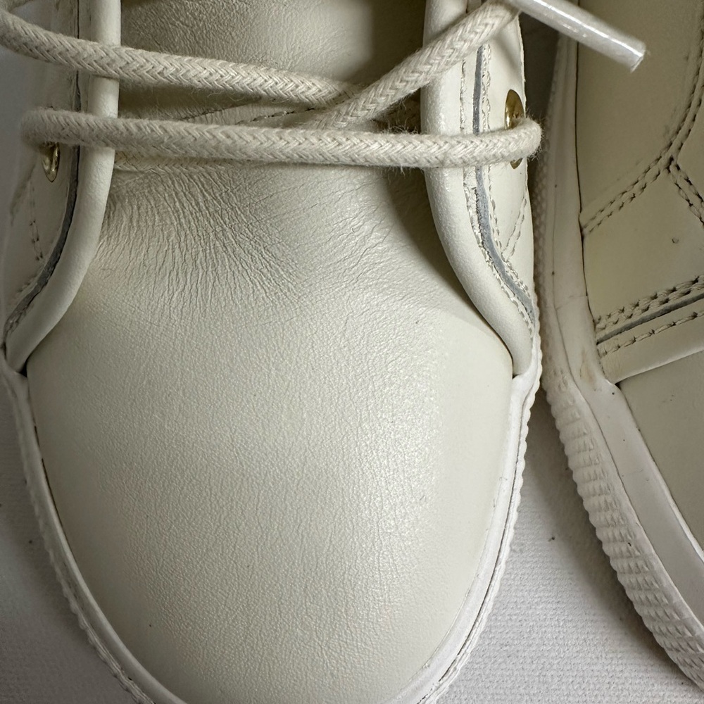 Ralph Lauren Cream High-Top Sneakers - Picture 2 of 6